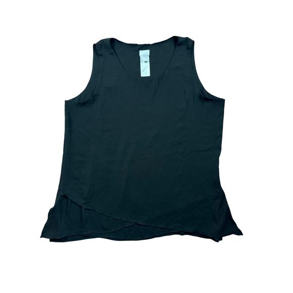 Chico's Black Sleeveless Flowy Tank Size 2 (Large) - Picture 1 of 4